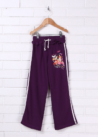 Фиолетовые спортивные демисезонные со средней талией брюки Sun City
