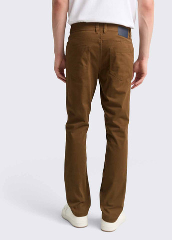 Коричневые кэжуал демисезонные прямые брюки Tom Tailor