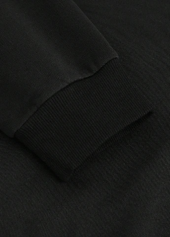 Чорний світшот SHEIN напис без декору (308798962)