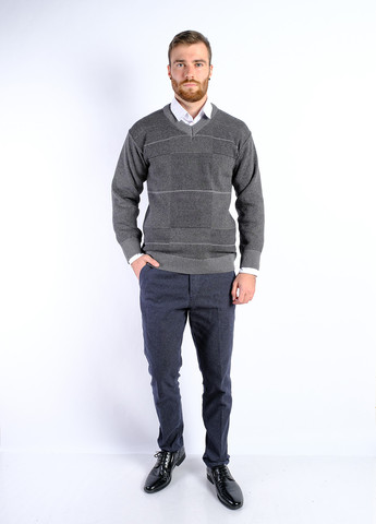 Серый демисезонный пуловер пуловер Time of Style