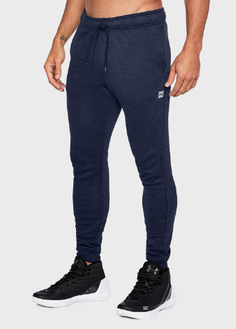 Темно-синие спортивные демисезонные со средней талией брюки Under Armour