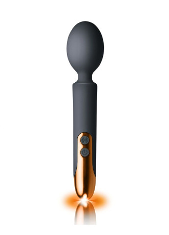 Вибромассажер Oriel Black, водонепроницаемый, гибкая головка, мощный, LED подсветка Rocks-Off (254151060)