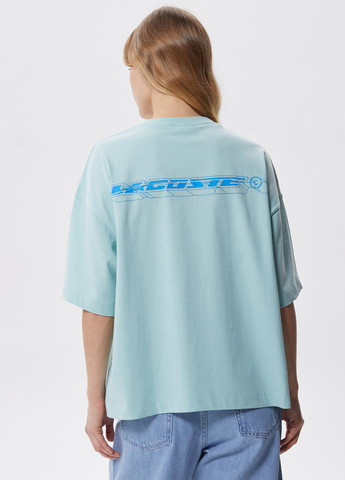 Светло-голубая всесезон футболка Lacoste