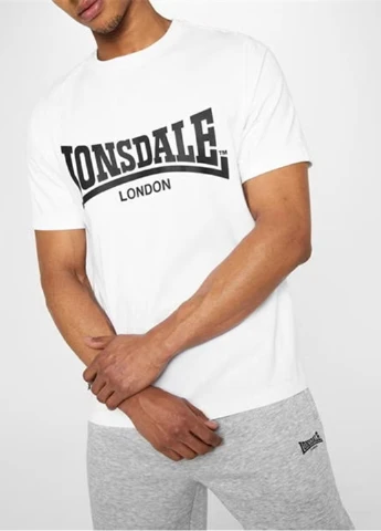Біла футболка Lonsdale