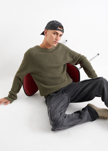 Оливковий (хакі) демісезонний джемпер джемпер C&A