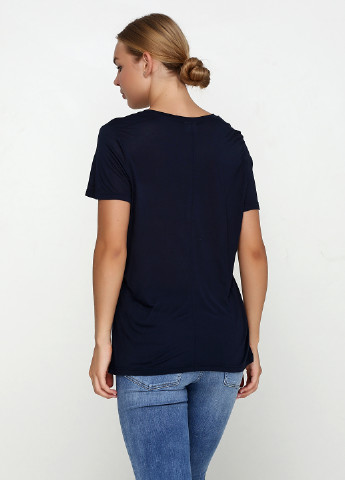 Темно-синяя летняя футболка MTWTFSS Weekday