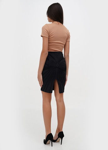 Черная кэжуал однотонная юбка Sassofono карандаш