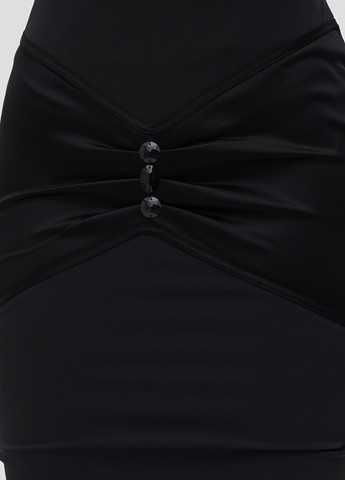 Черная кэжуал однотонная юбка Sassofono карандаш