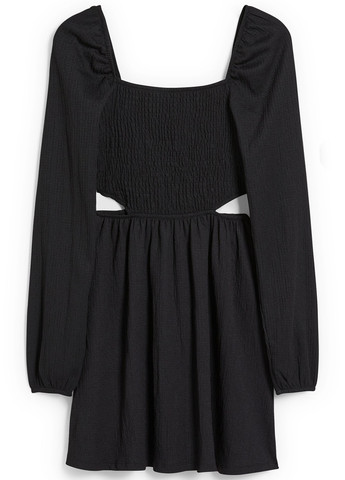 Чорна кежуал сукня кльош C&A однотонна