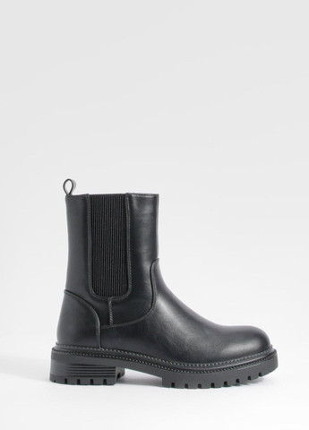 Осенние ботинки челси Boohoo без декора из искусственной кожи