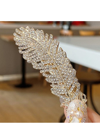 Заколка для волос Анна Ясеницкая "Листочек счастья", золотистый Анна Ясеницька (252588406)