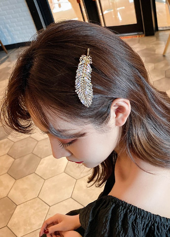 Заколка для волос Анна Ясеницкая "Листочек счастья", золотистый Анна Ясеницька (252588406)