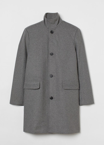 Серое демисезонное Пальто однобортное H&M