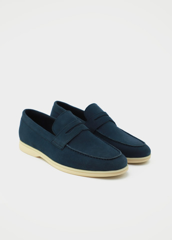 Синие кэжуал туфли Respect без шнурков