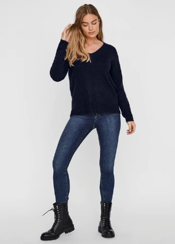 Синій демісезонний светр Vero Moda