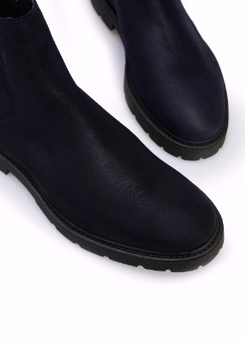 Темно-синие осенние ботинки броги Tommy Hilfiger
