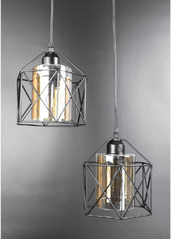 Люстра потолочная подвесная в стиле LOFT (лофт) 11770/2-br Черный 30х36х36 см. Sunnysky (253122510)