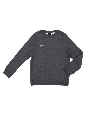 Nike свитшот темно-серый кэжуал хлопок