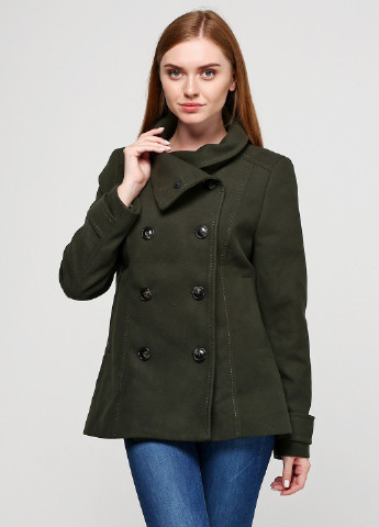 Темно-зеленое Кэжуал пальто H&M