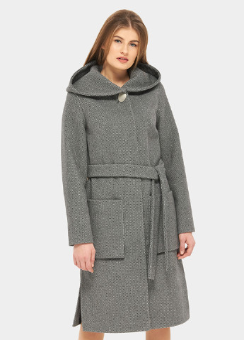 Сіре демісезонне Пальто однобортне DANNA