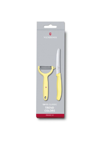 Набор ножей SwissClassic Paring Set Tomato and Kiwi Yellow (6.7116.23L82) Victorinox комбинированные,