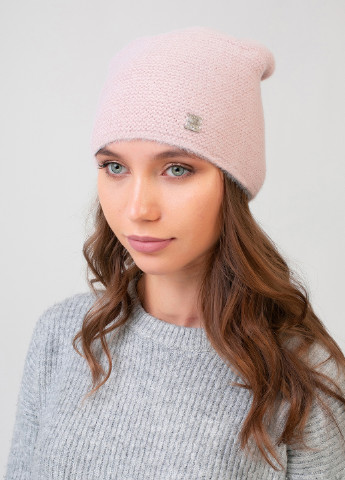 Зимняя теплая ангоровая женская шапка на флисовой подкладке 551112 DeMari вельвет ангора (237904029)