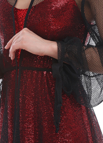 Черное кэжуал платье-сетка AURA однотонное