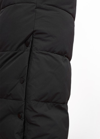 Черная зимняя куртка куртка-пальто Visdeer