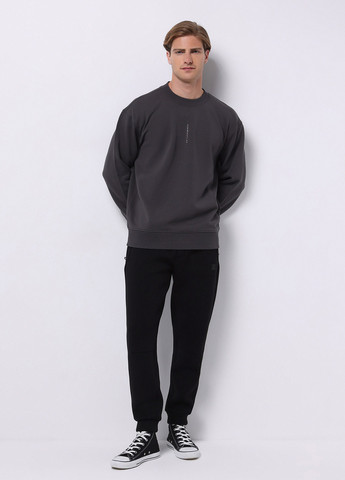 Сірий світшот Colin's напис без декору (360767714)