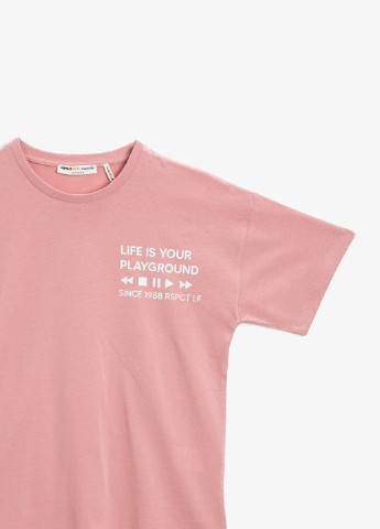 Світло-рожева літня футболка KOTON