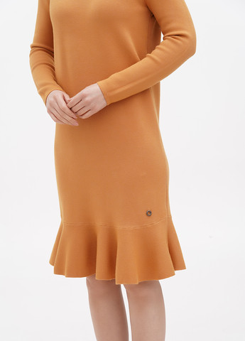 Світло-коричнева кежуал сукня сукня светр LF Women однотонна