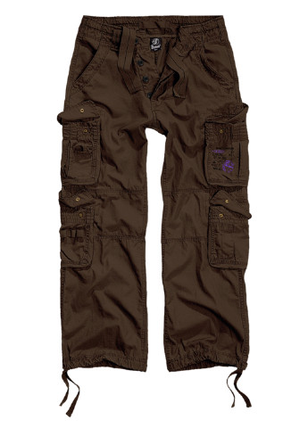 Светло-коричневые кэжуал демисезонные прямые брюки Brandit