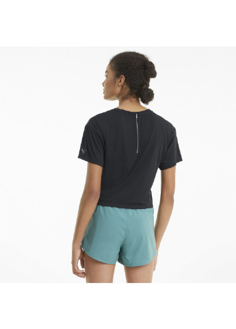 Чорна всесезон футболка cooladapt women's skimmer running tee Puma