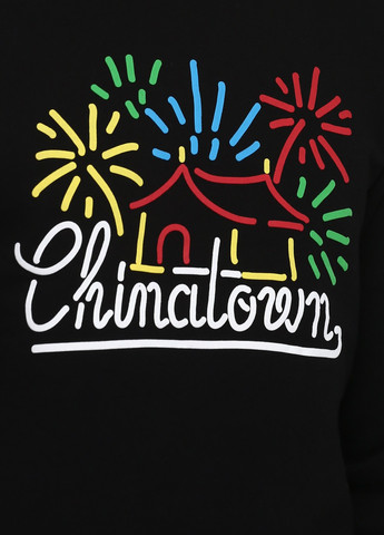 Чорний світшот H&M малюнок без декору (366488461)