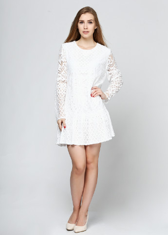 Белое кэжуал платье Club L