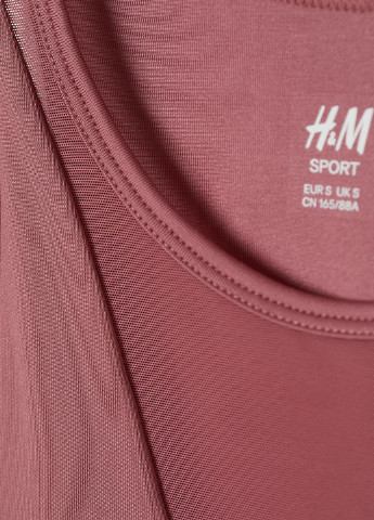 Темно-розовый топ бюстгальтер H&M без косточек полиэстер
