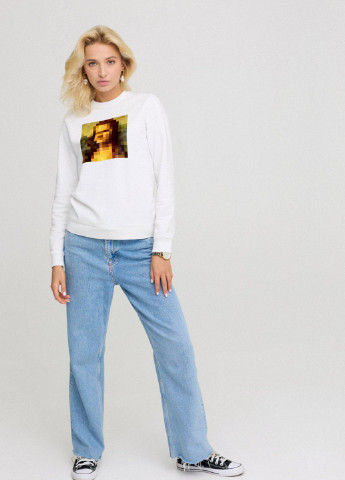 Белый світшот жіночій basic /no flis/ YAPPI (254658799)