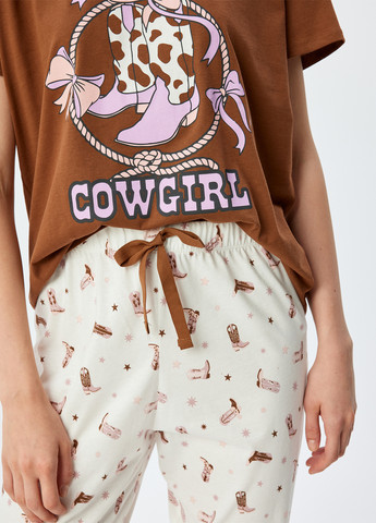 Комбінована всесезон піжама (футболка, штани) футболка + штани KOTON