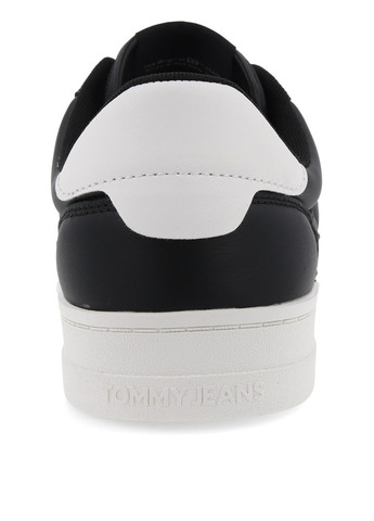 Черные демисезонные кроссовки Tommy Jeans THE GREENWİCH ESSENTİAL LEATHER TRAİNERS