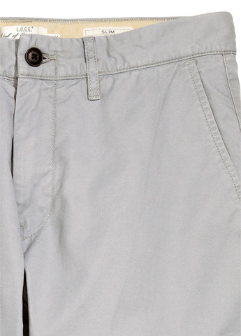 Светло-серые кэжуал демисезонные чиносы брюки H&M