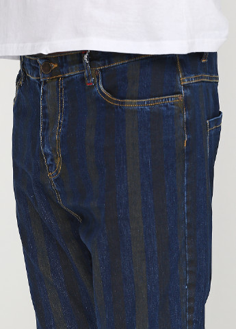 Синие демисезонные зауженные джинсы Eleven