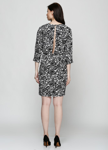 Черное кэжуал платье Ichi с абстрактным узором