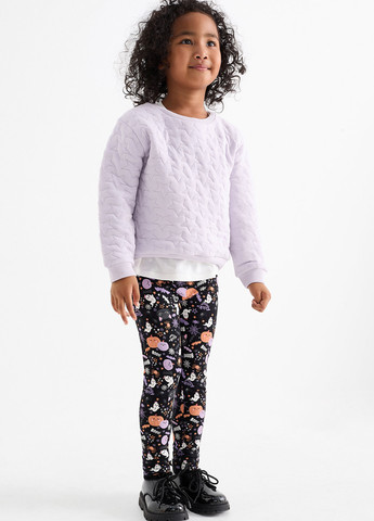 C&A свитшот однотонный сиреневый кэжуал хлопок