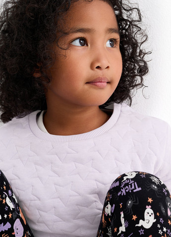 C&A свитшот однотонный сиреневый кэжуал хлопок