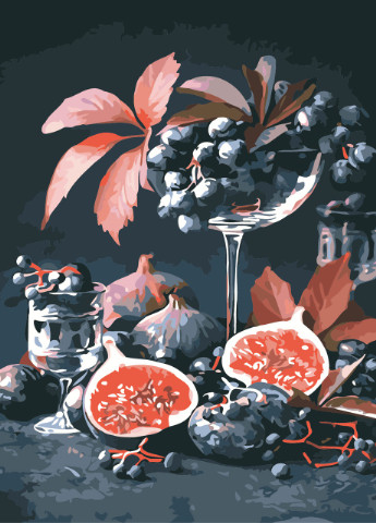 Картина по номерам Инжир и виноград 40*50см ArtStory (252265933)
