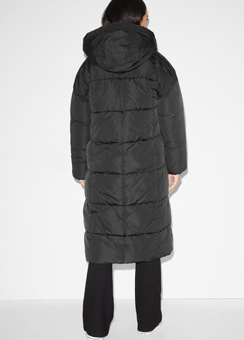 Чорна демісезонна куртка куртка-пальто C&A