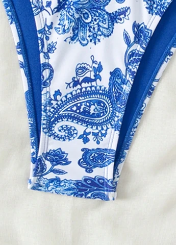 Комбінований літній купальник (ліф, трусики) бікіні, роздільний SHEIN
