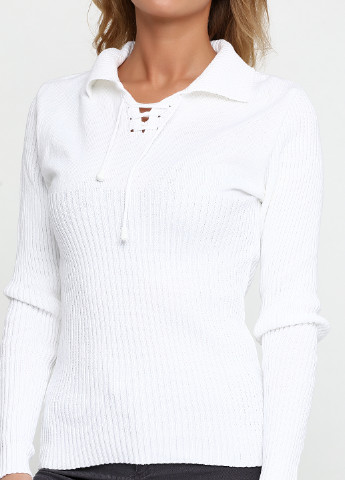 Белый демисезонный свитер Hrh Collection