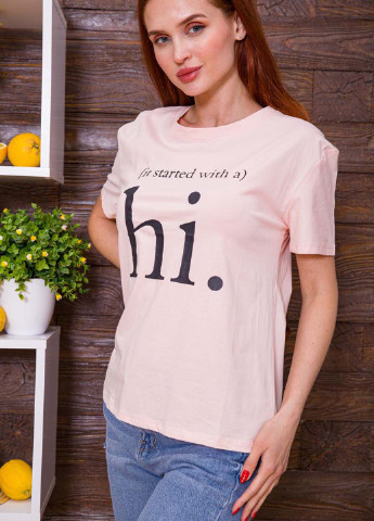 Персиковая летняя футболка Ager