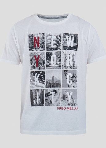 Біла футболка Fred Mello